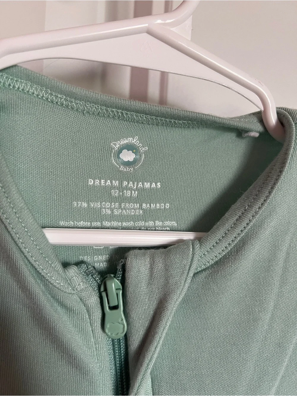 dreamland baby light green sleeper 18 month